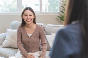 Person experiencing the benefits of teen relationship counseling